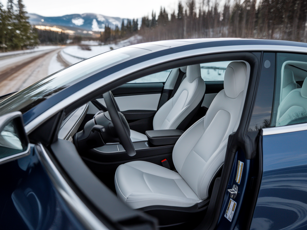 Essai réel: autonomie hivernale de la tesla modèle 3 avec sièges chauffants et conduite sur autoroute