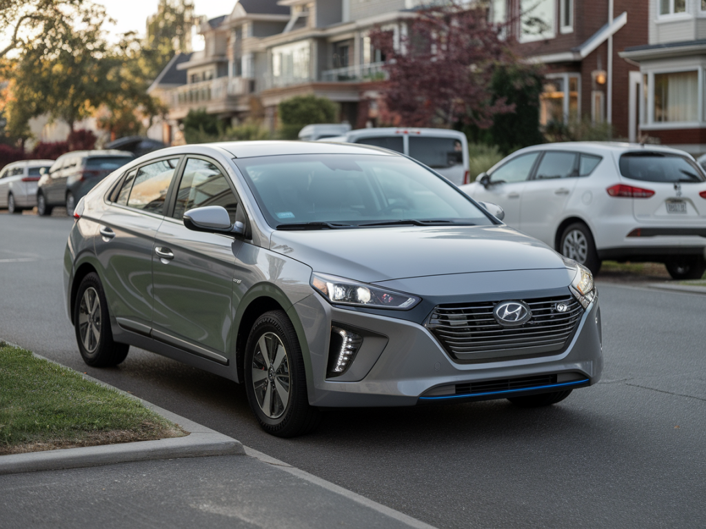 Comment calculer le coût réel annuel d'une hyundai ioniq hybride pour une famille de quatre en ville
