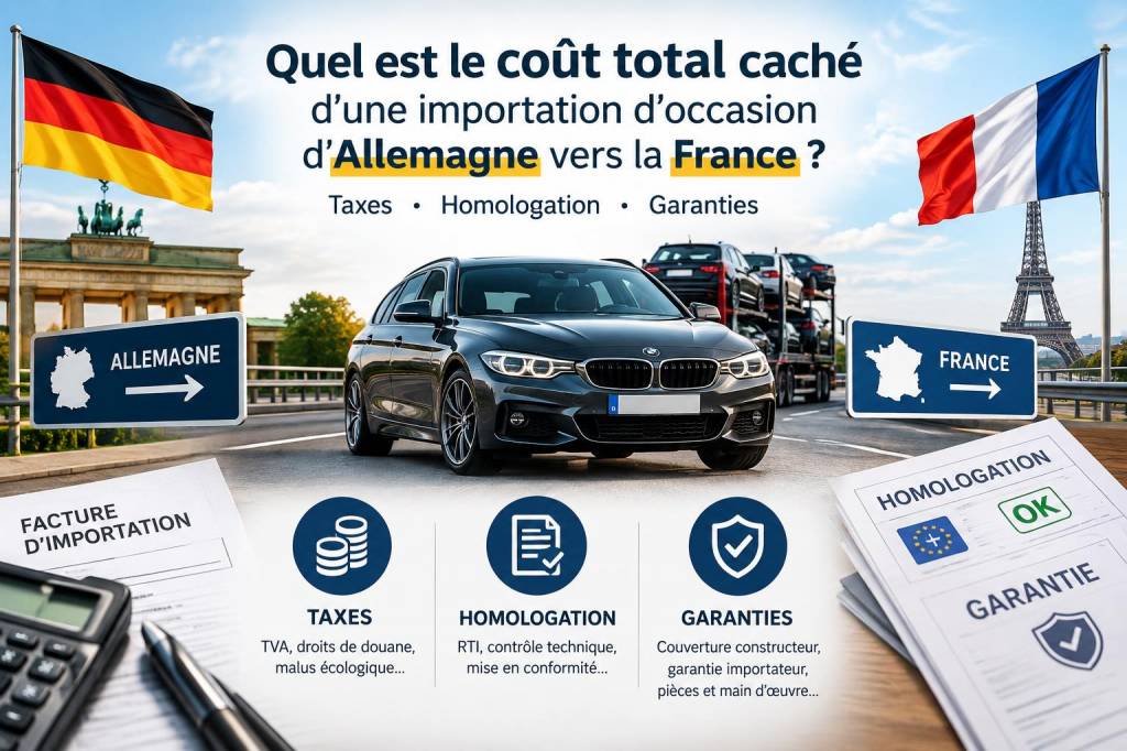 Quel est le coût total caché d’une importation d’occasion d’allemagne vers la france : taxes, homologation et garanties